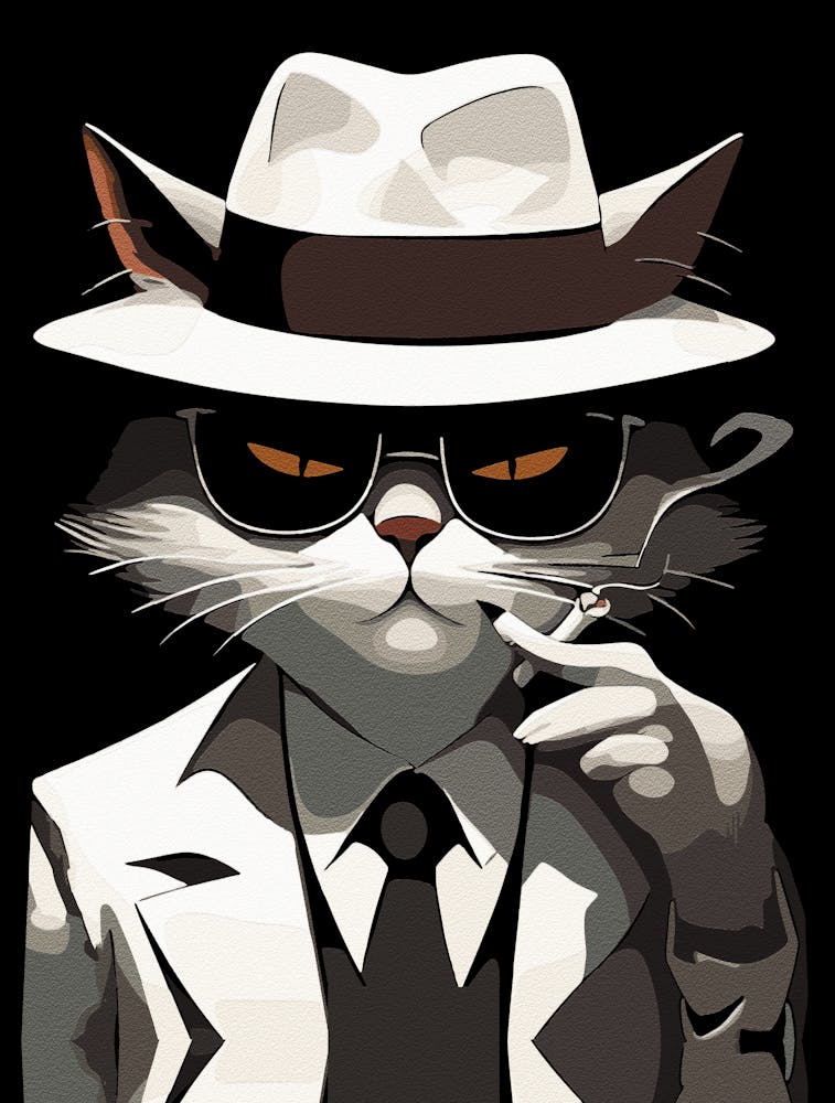 Cool Cat Noir Suave And Mysterious Feline