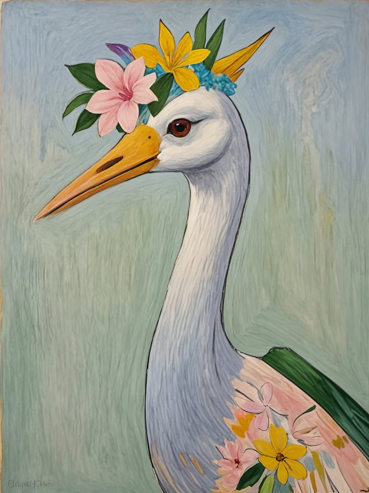 Bird With Flower Crown no1