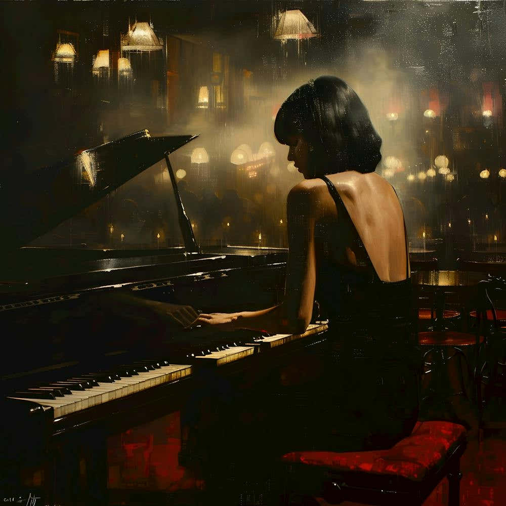 Nocturne in Velvet: The Pianist's Solitude