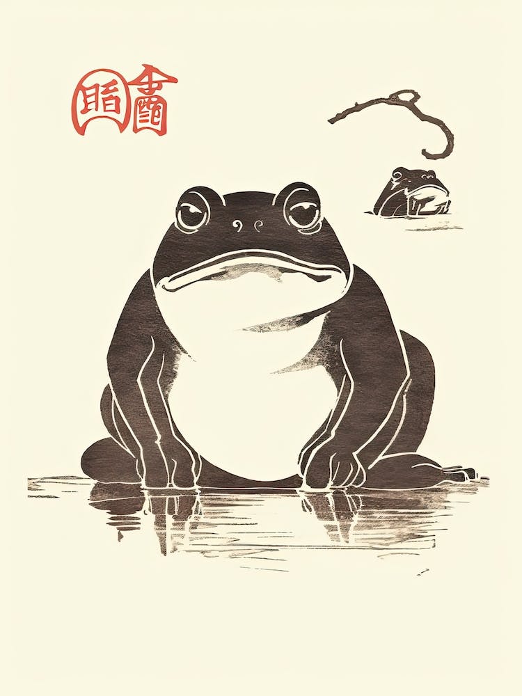 Frog Neutral Colours,  Matsumoto Hoji Inspired Japanese 1