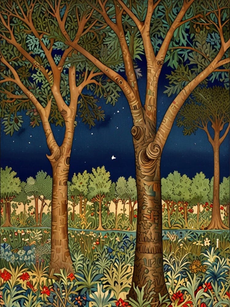 William Morris Night In The Forest 32