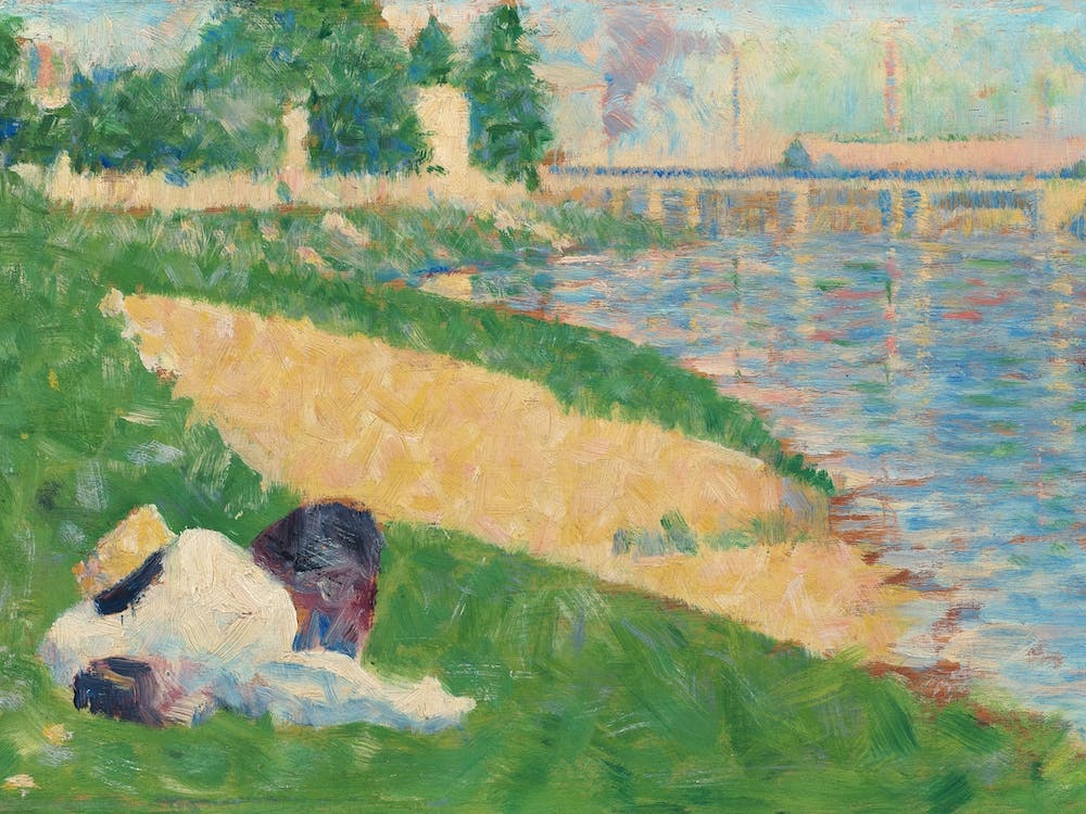 The Seine With Clothing On The Bank, Georges Seurat