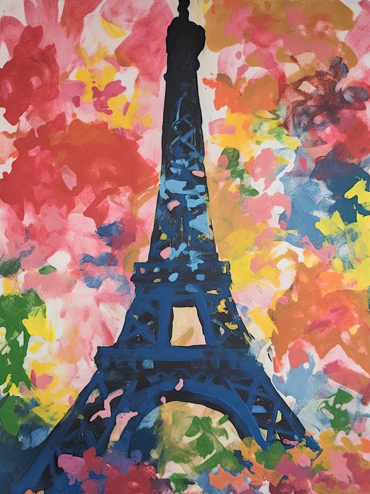 Eiffel Tower Paris France Henri Matisse Style 24