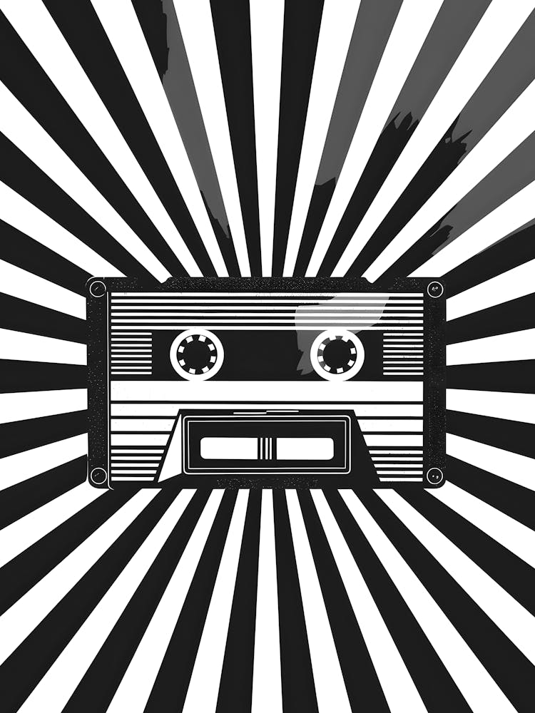 Black And White Cassette