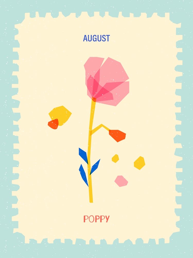 August Birthmonth Flower Poppies