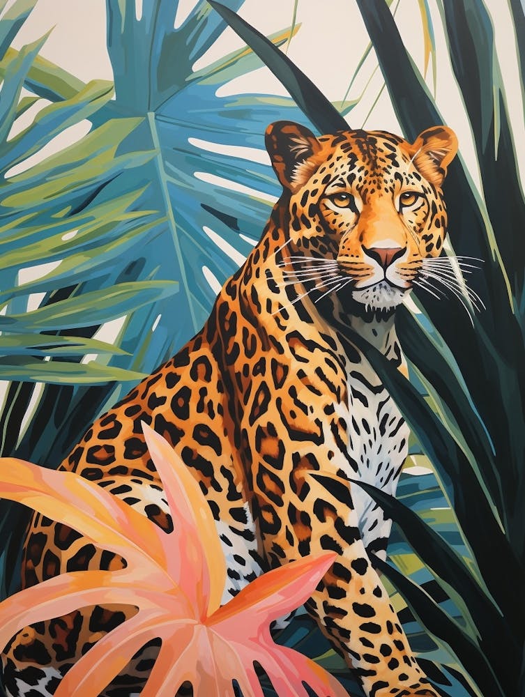 Leopard 8 Tropical Animal Portrait
