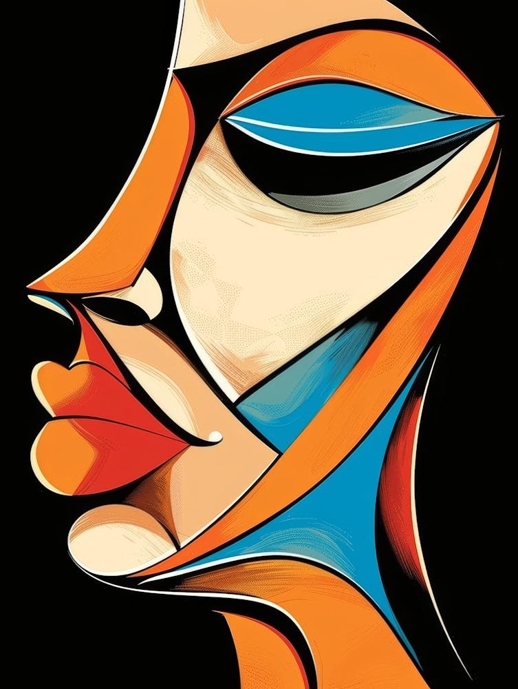 Abstract Of A Woman'S Face 16
