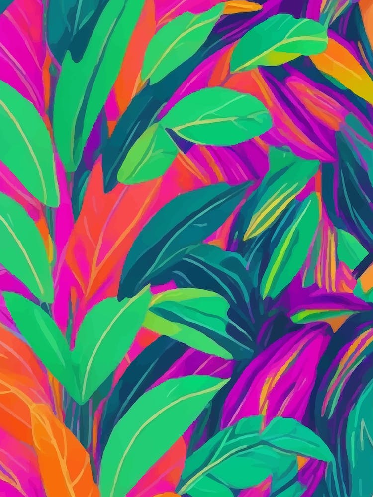 Colorful Tropical Leaves
