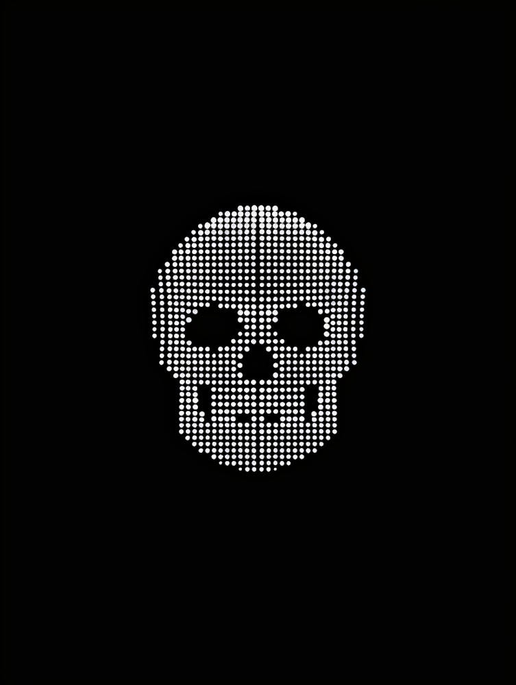 Crâne Pixélisé 1