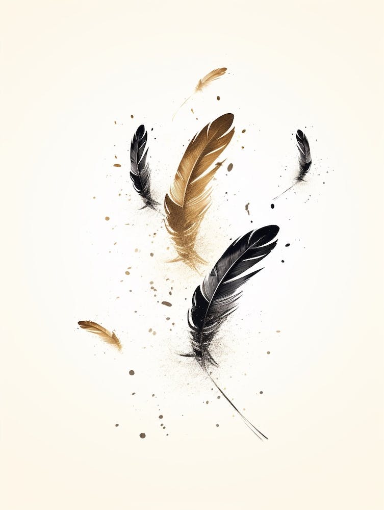 Minimalist Feathers Illustration 1