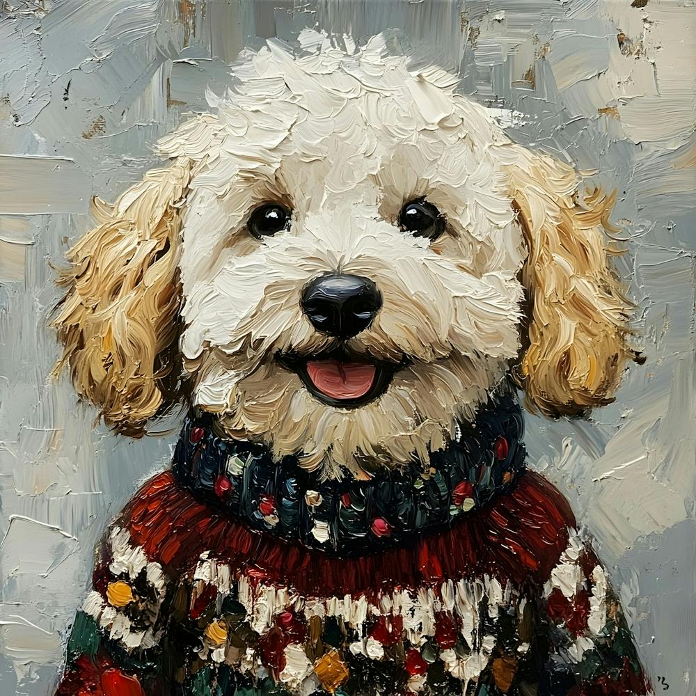 Christmas Golden Dog 3