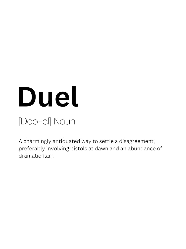 Duel Definition Meaning
