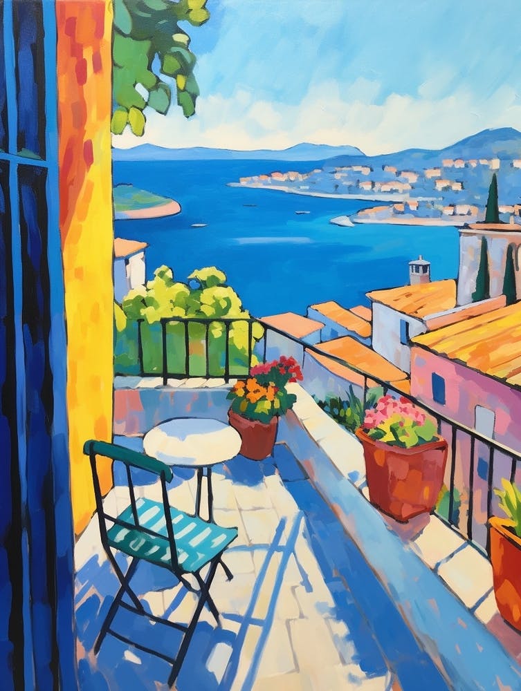 Split Croatia 4 Fauvist Painting