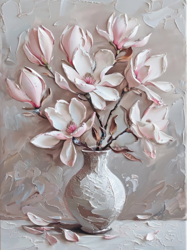 A World Of Flowers Magnolia 1 Painting