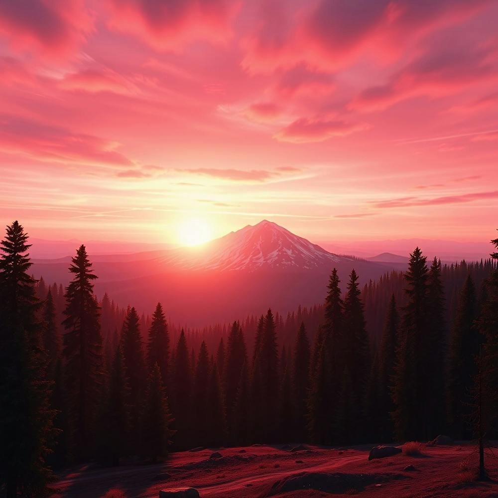 Sunset In The Mountains 52