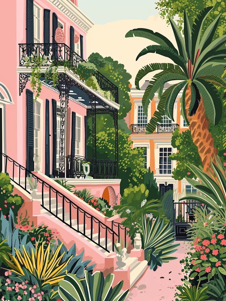Garden District Illustration de Livre d'Histoires 1