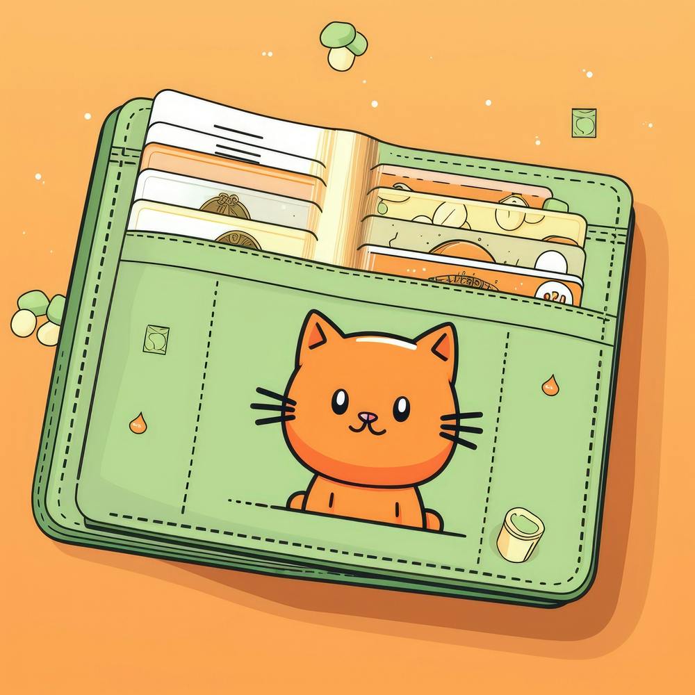 Wallet With Cat 3