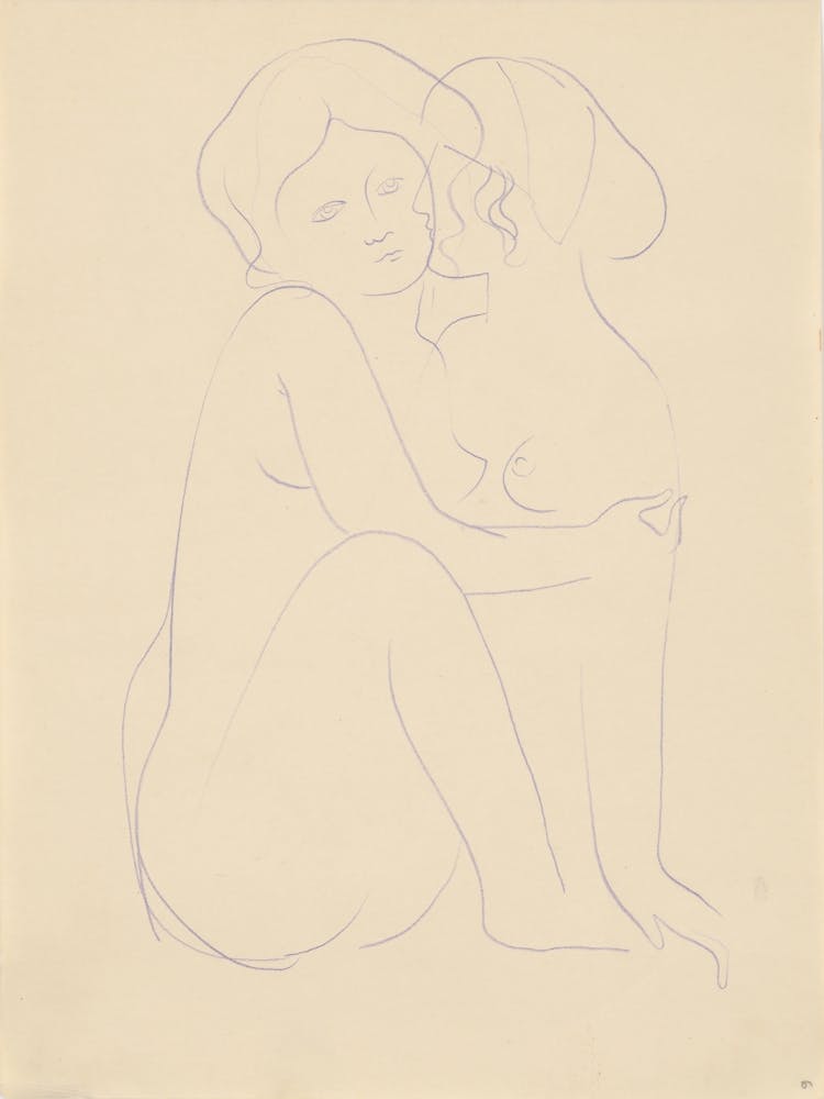 Sketchbook With Various Studio Drawings, Mikuláš Galanda (8)