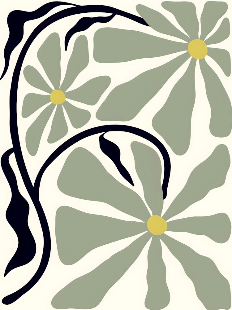 Henri Matisse Daisy Tile