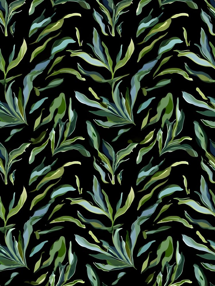 "Ephemeral Echoes: A Nocturnal Tapestry of Forgotten Foliage"