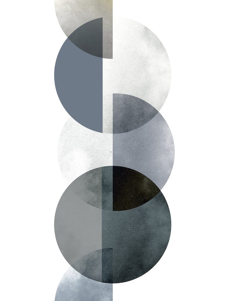 Abstract Moon Phases A