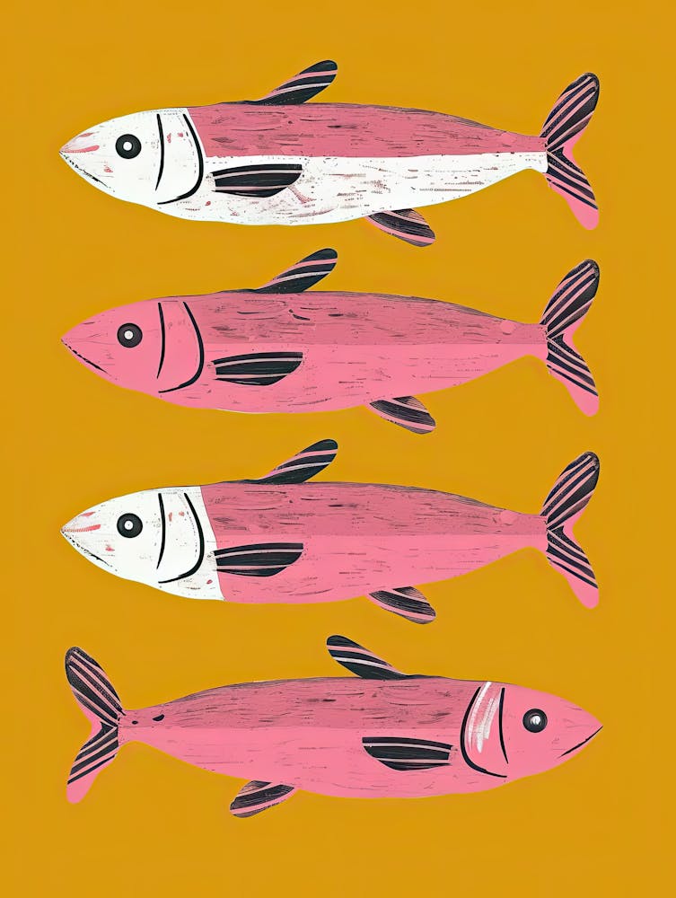 Tidal Motion Fish Poster