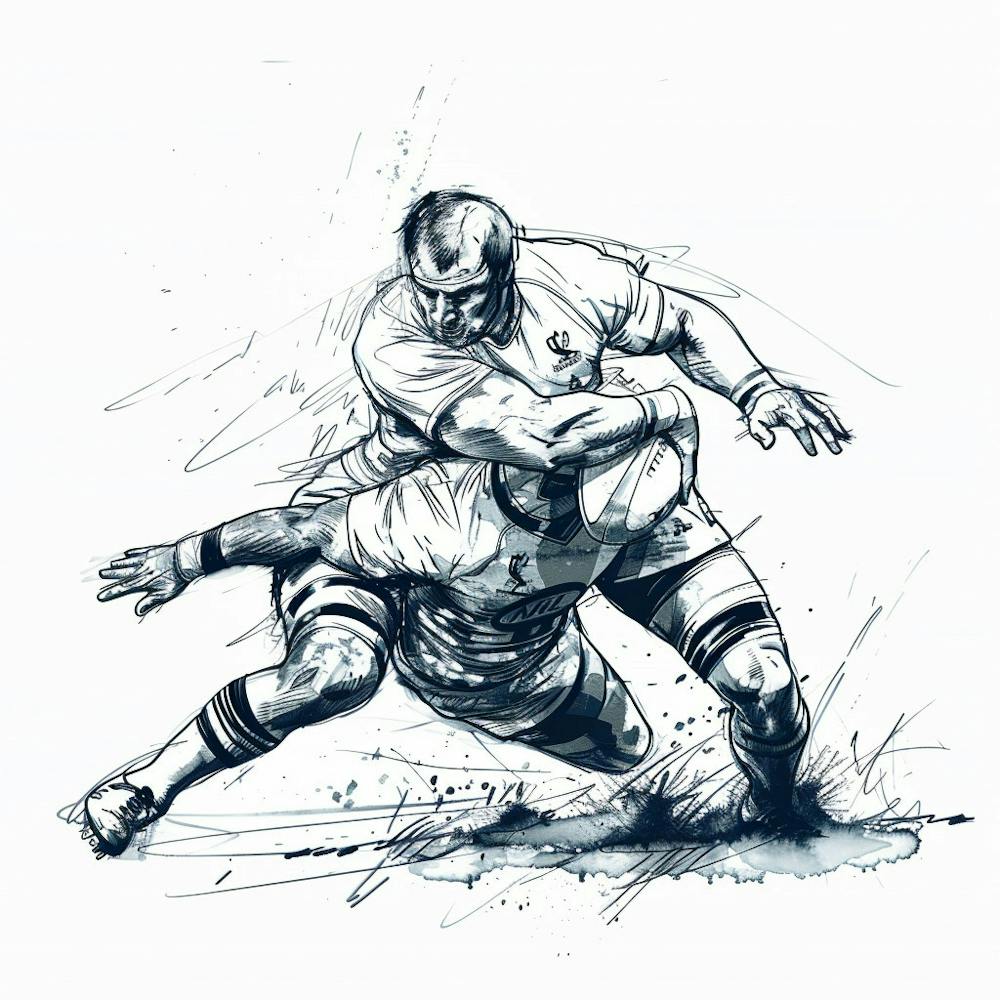 Rugby Player In Action 1