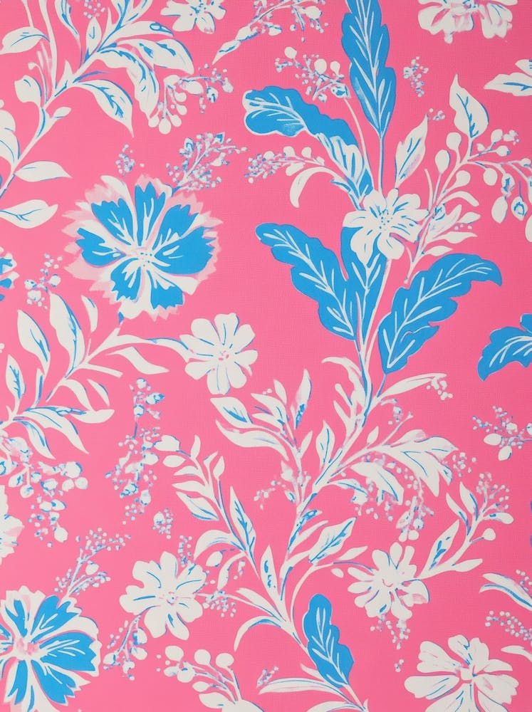 Pink Floral Wallpaper 1