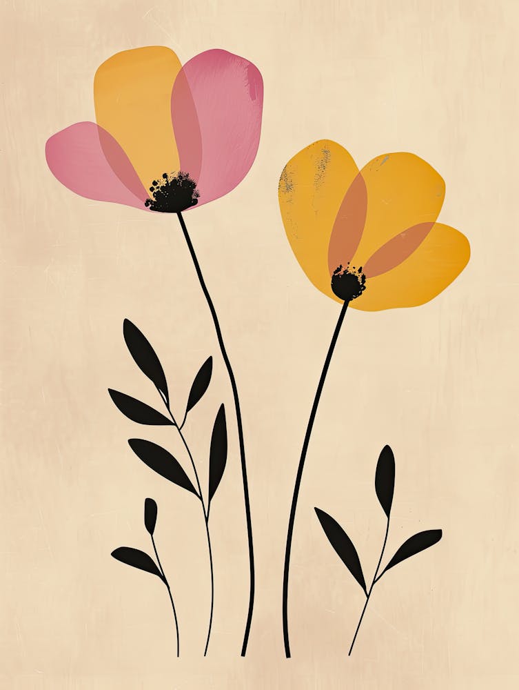 Barcelona Flower Market Boho Minimalist Style 1