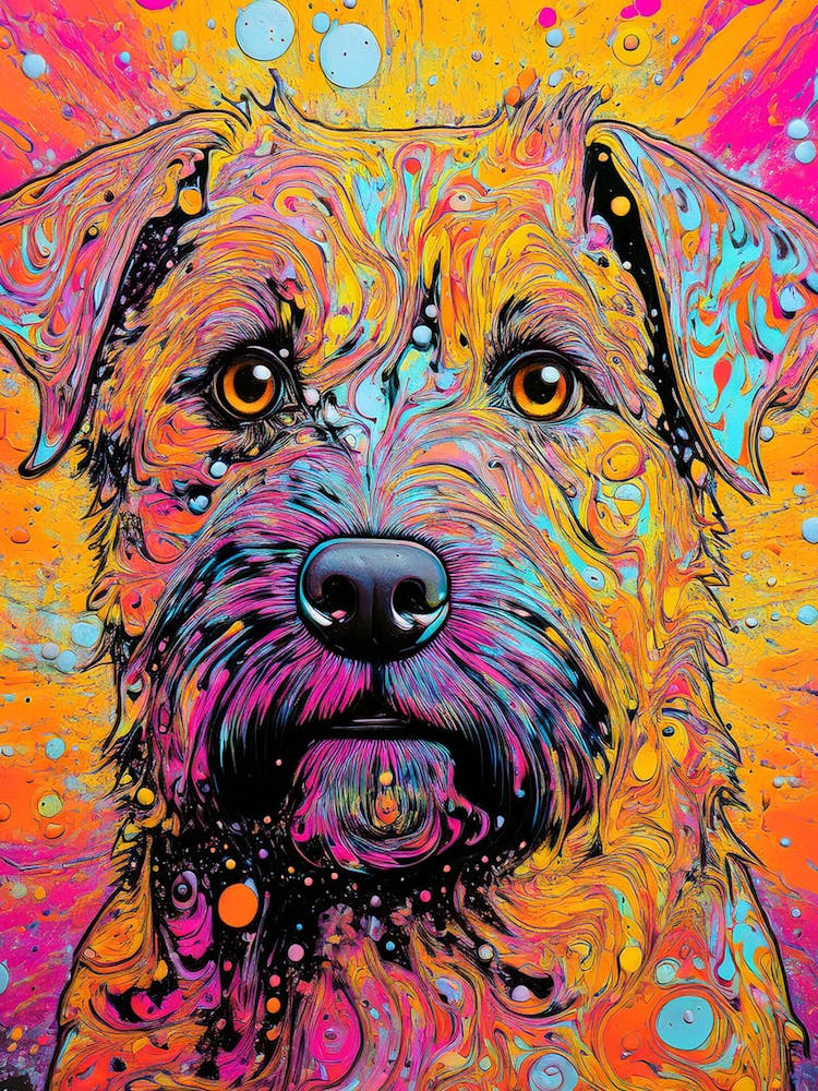 Colourful Border Terrier Portrait