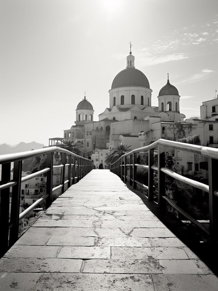 Amalfi, Italy, Black And White Photography 4