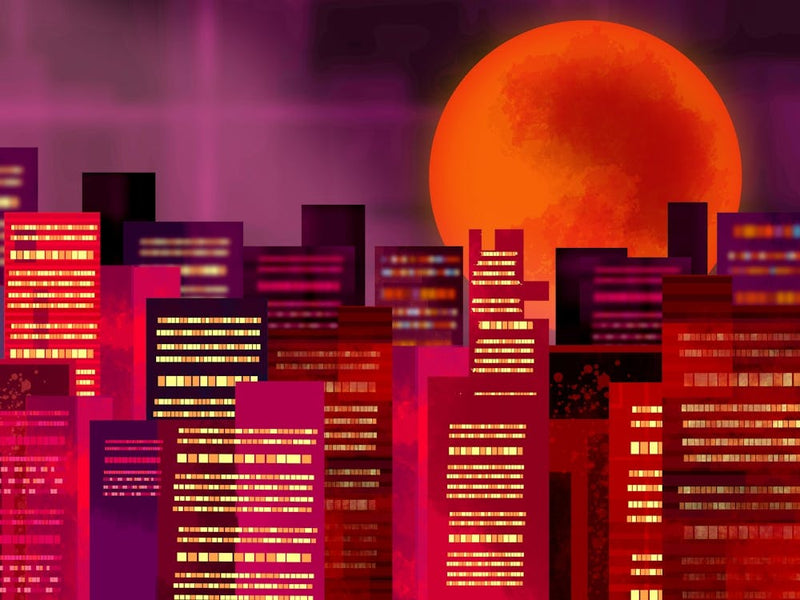 Red Cityscape