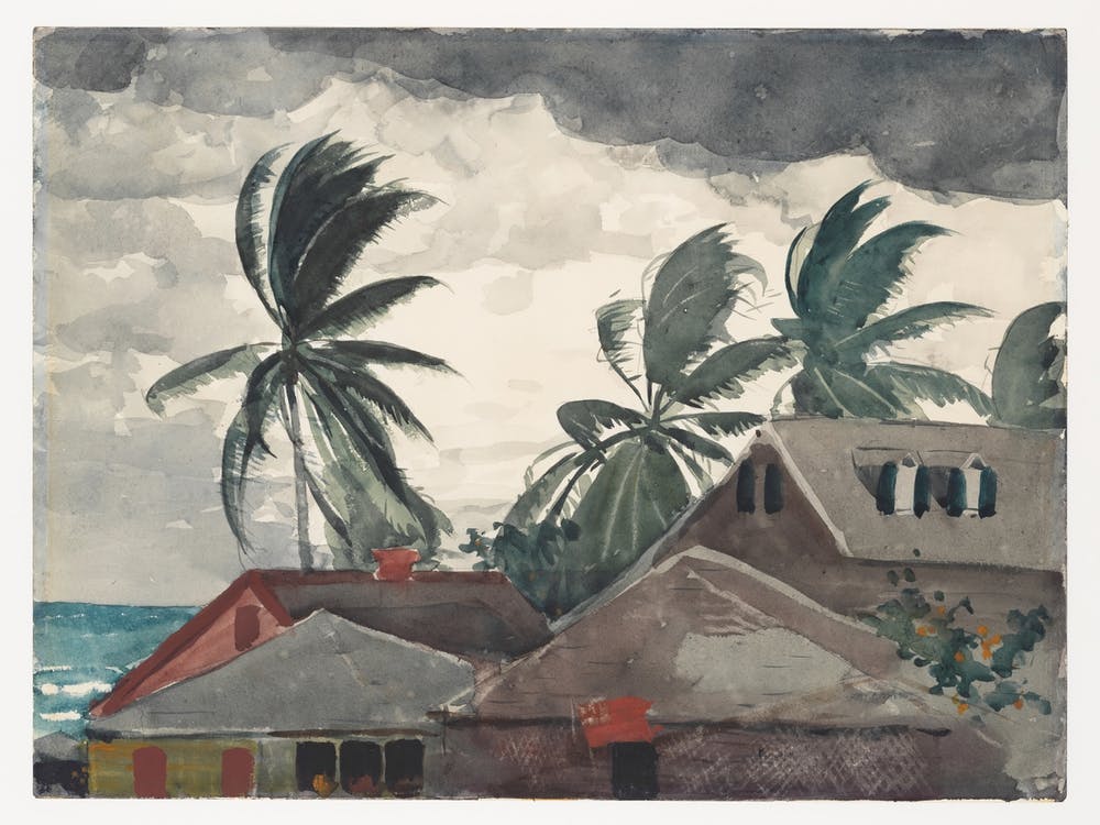 Hurricane, Bahamas, Winslow Homer