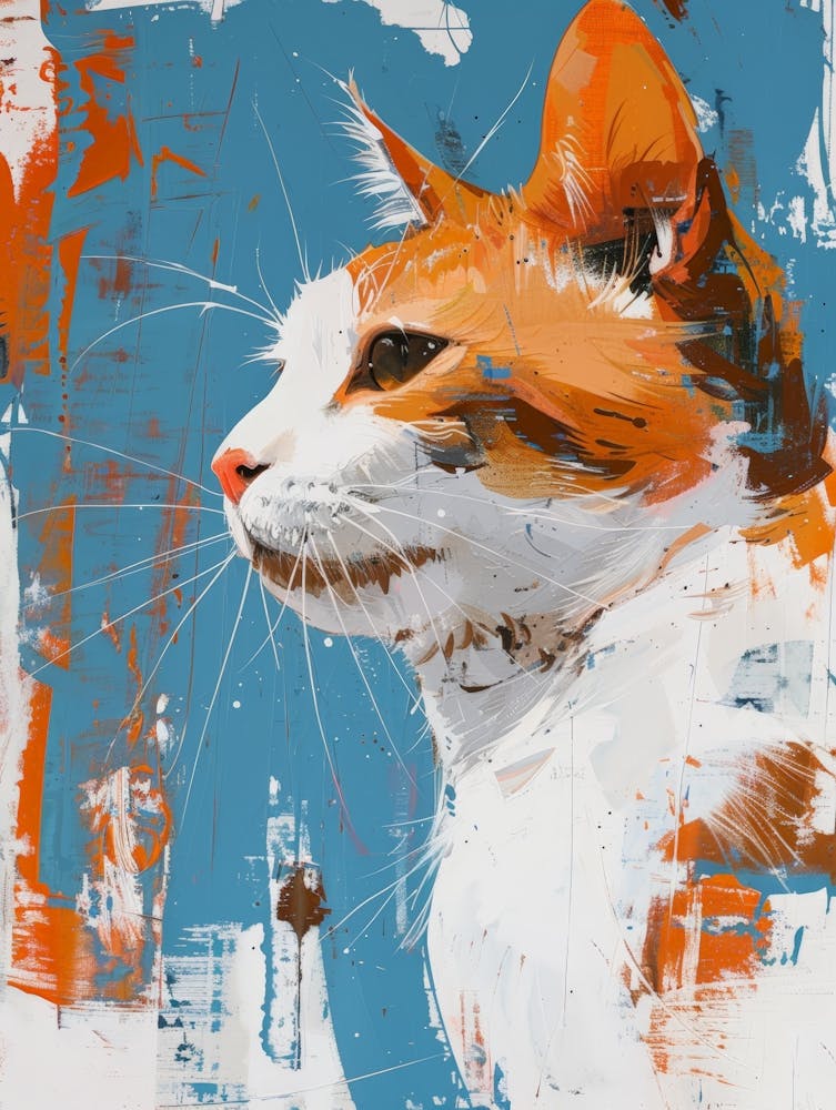 Orange And White Cat