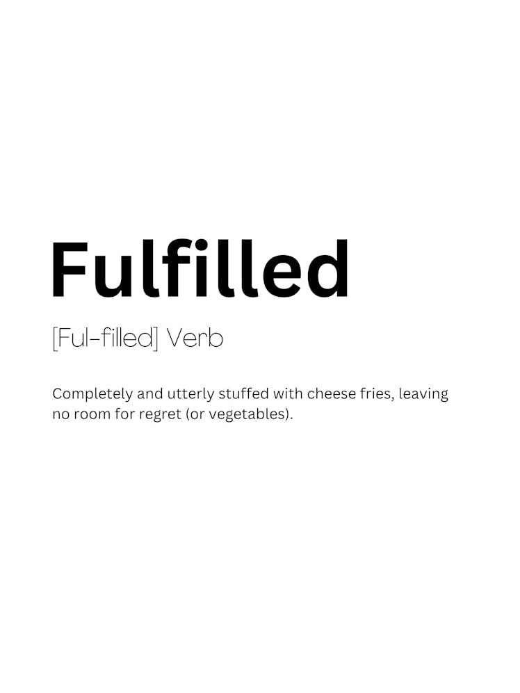 Fulfilled Definition Meaning 1