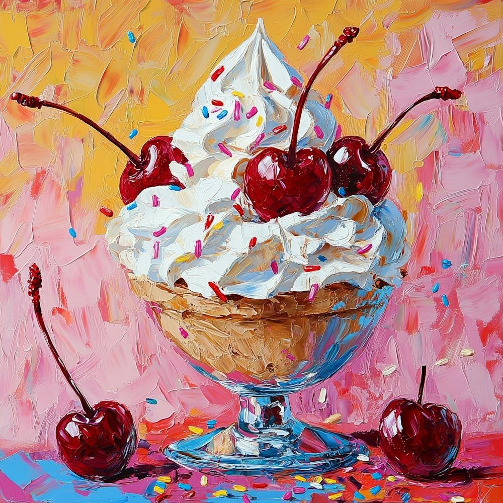 Ice Cream Sundae Art 1