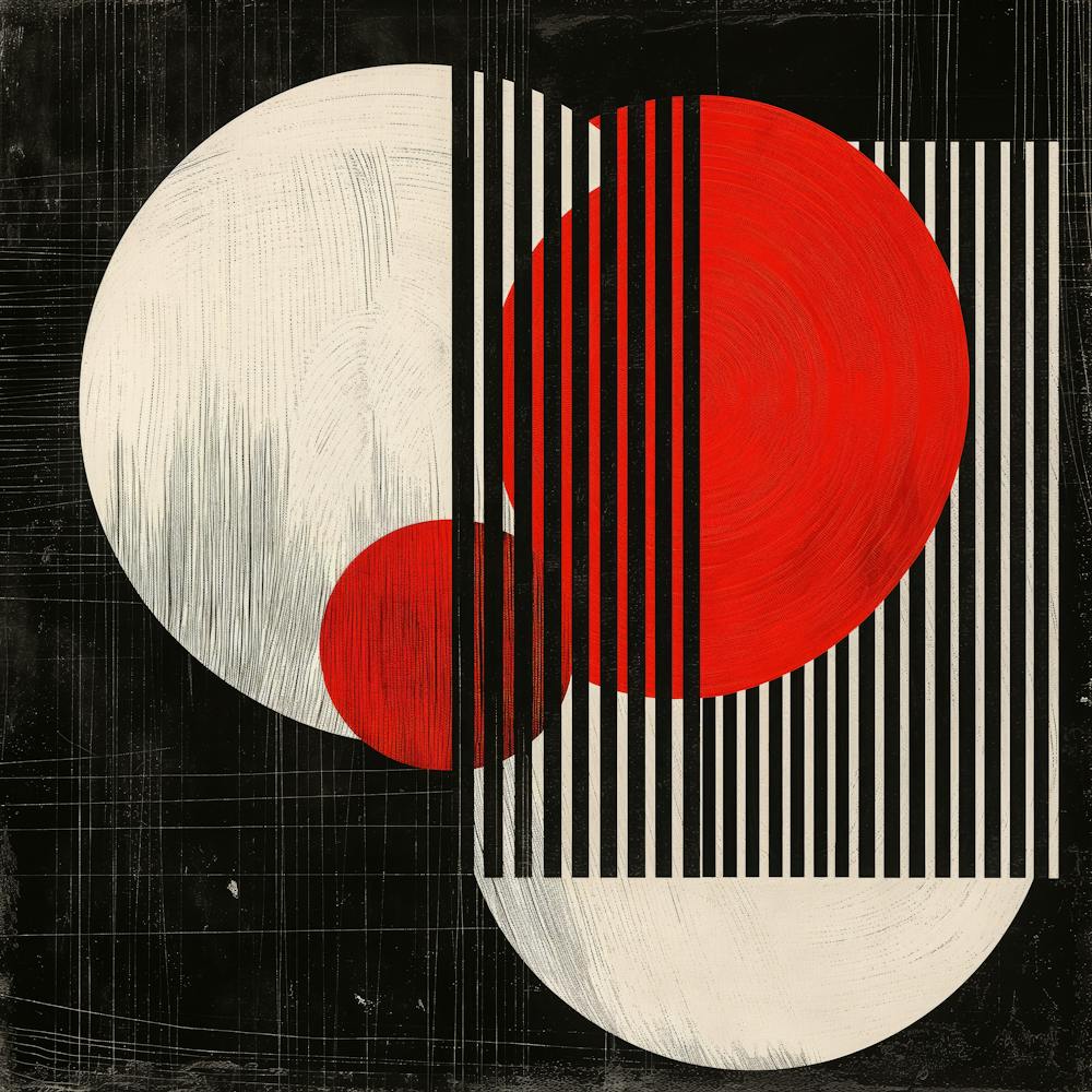 Abstract Geometry - Circles and Stripes