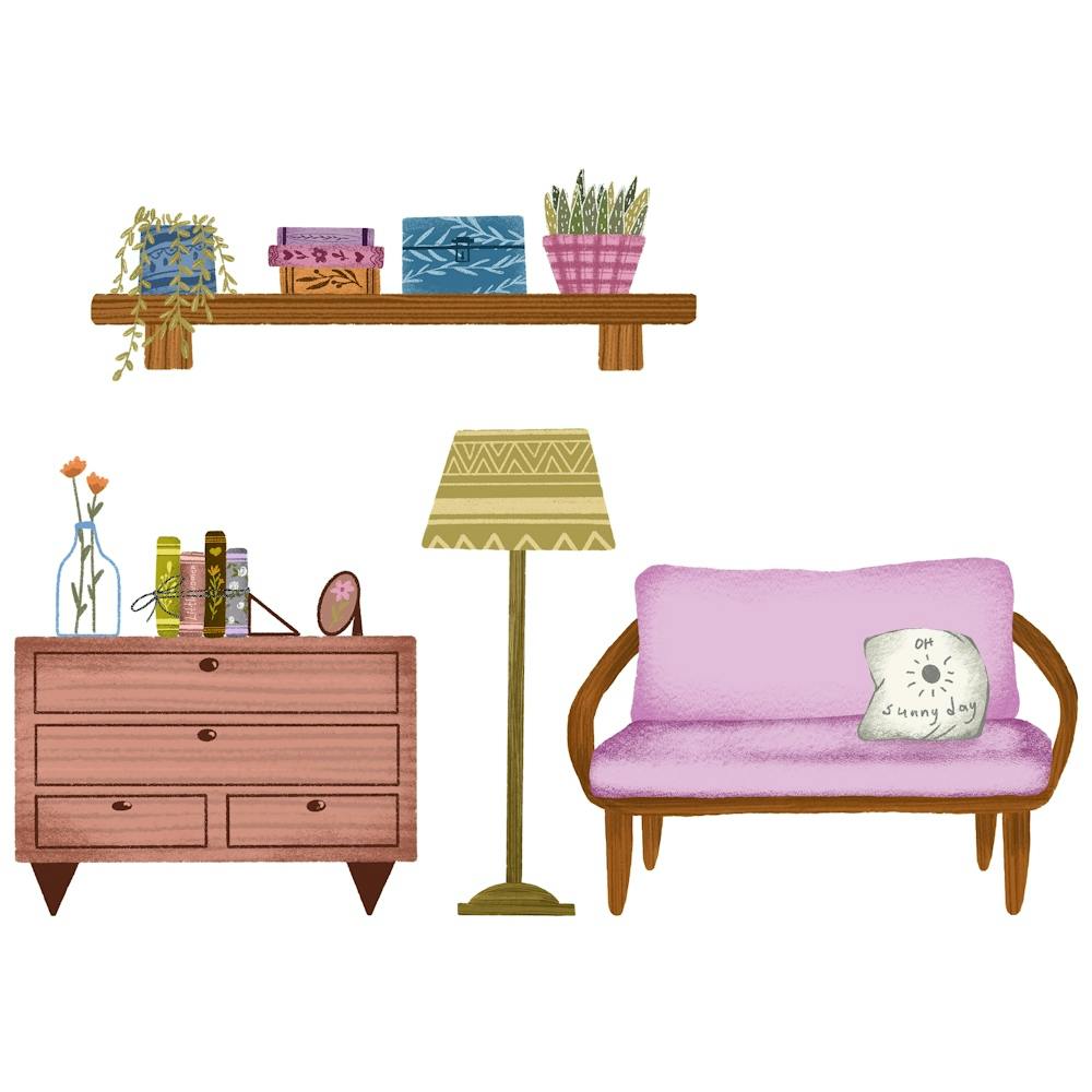 Reading corner book cozy