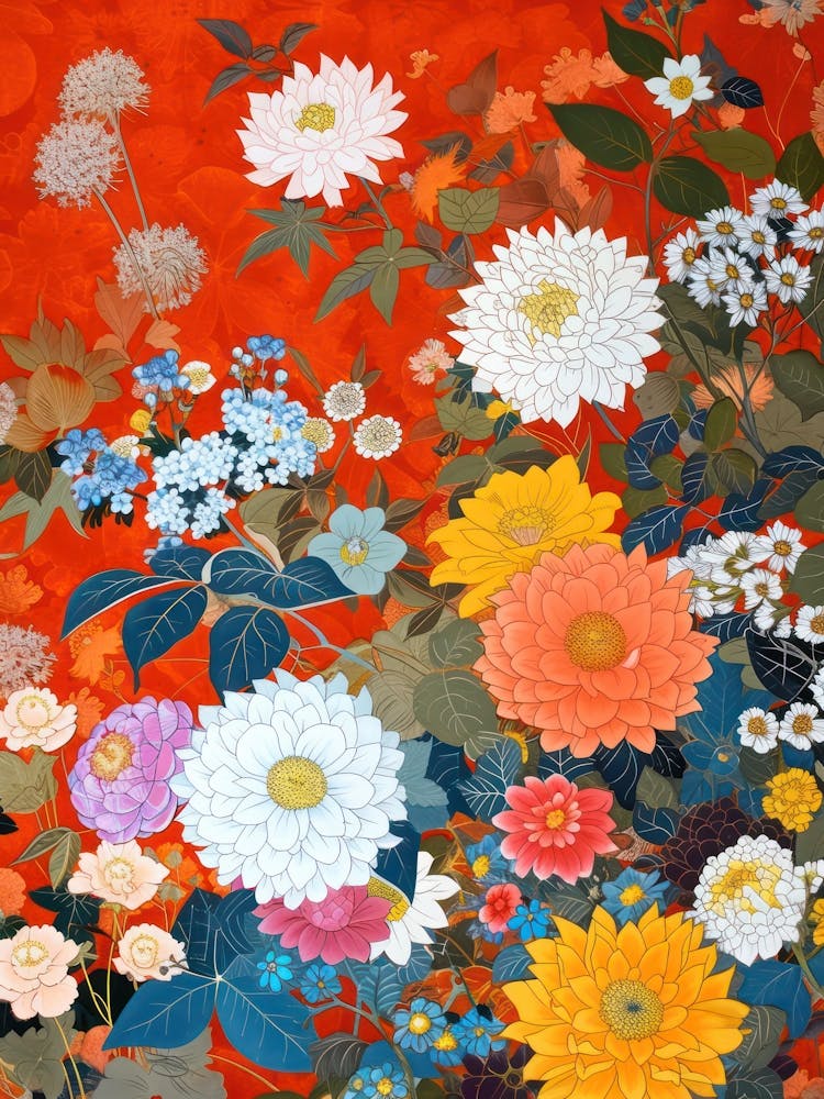 Hokusai - Große Japan-Blumen Japanisch 1