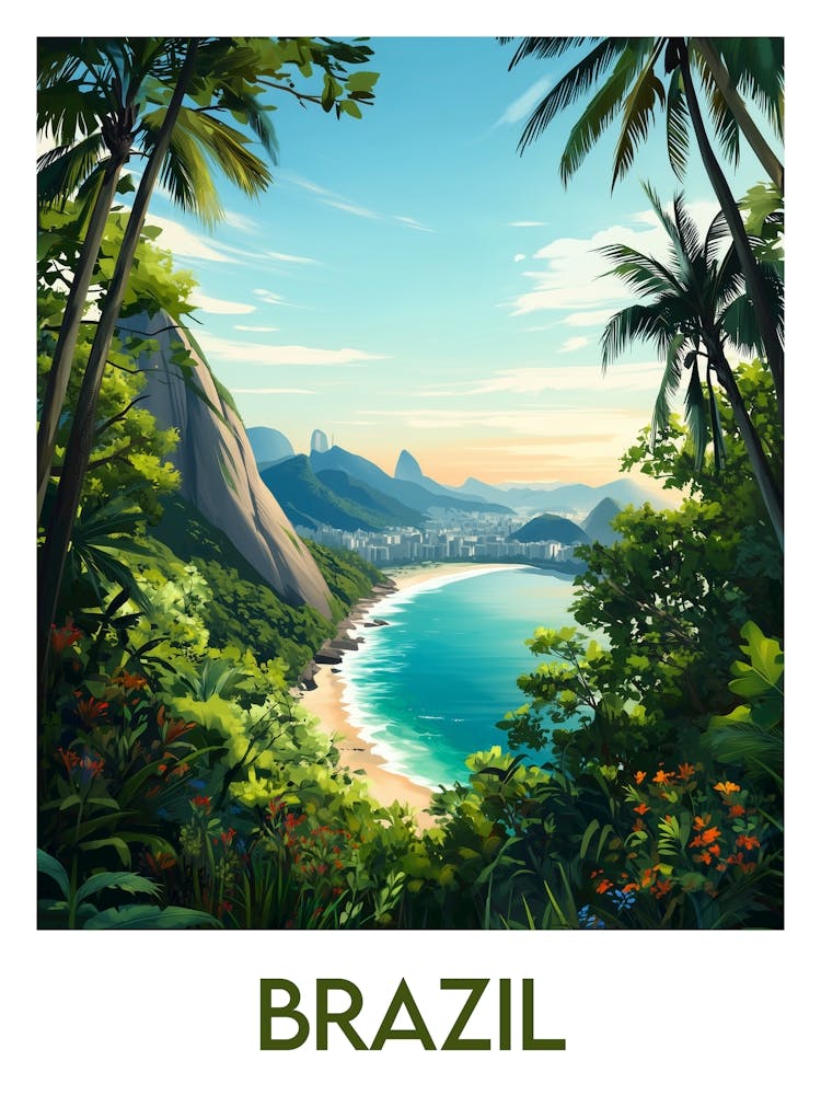 Affiche de voyage Brazil 1