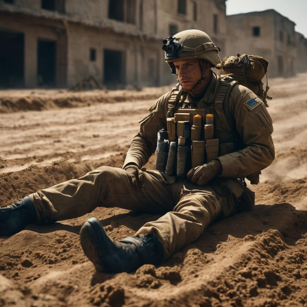 Soldier In The Sand