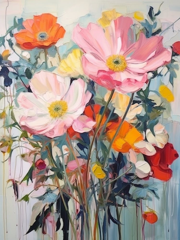 Abstract Flower Painting Anemone 1