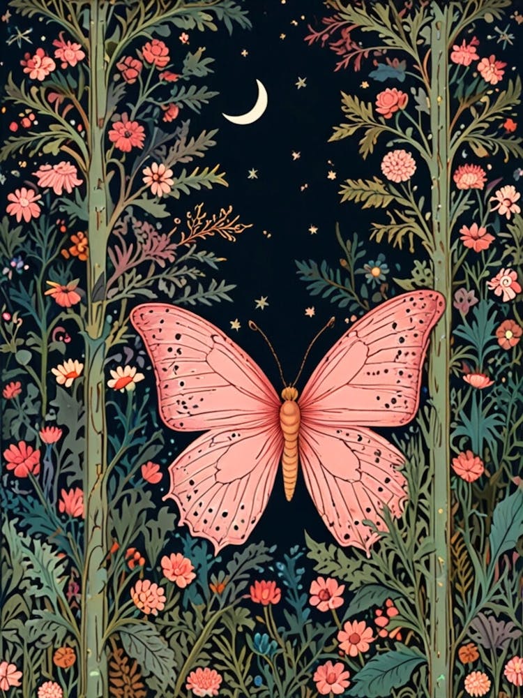 William Morris Butterfly In The Forest 1