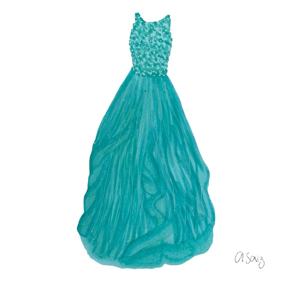 Turquoise Dress 2