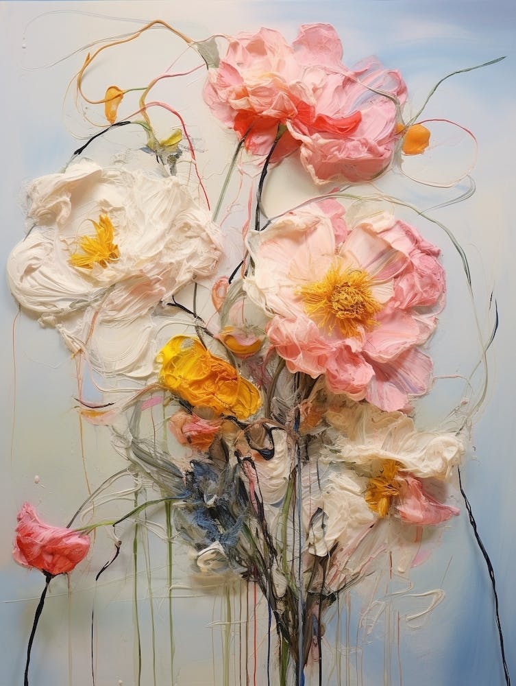 Abstract Flower Painting Peony 3