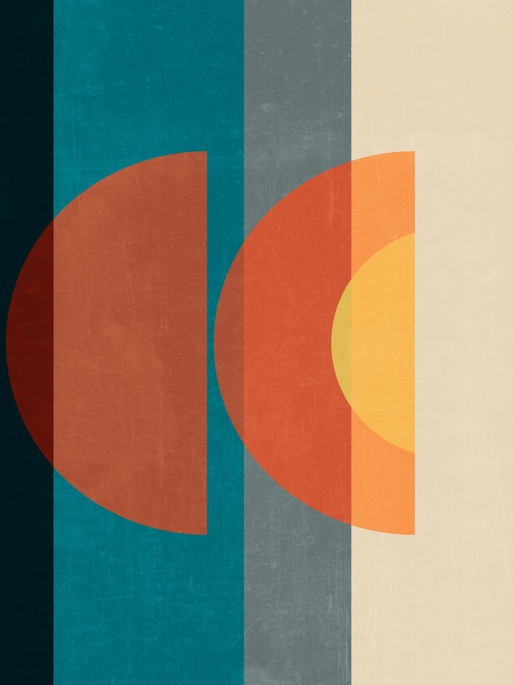 Mid Century Abstract Retros B