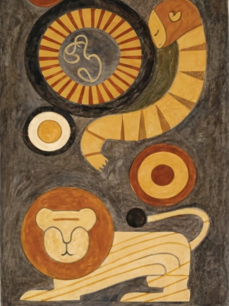 African tribal art wall art poster