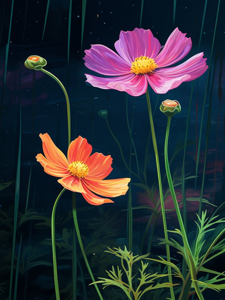 Cosmos Wildflower In Rainforest, South Western  (2)