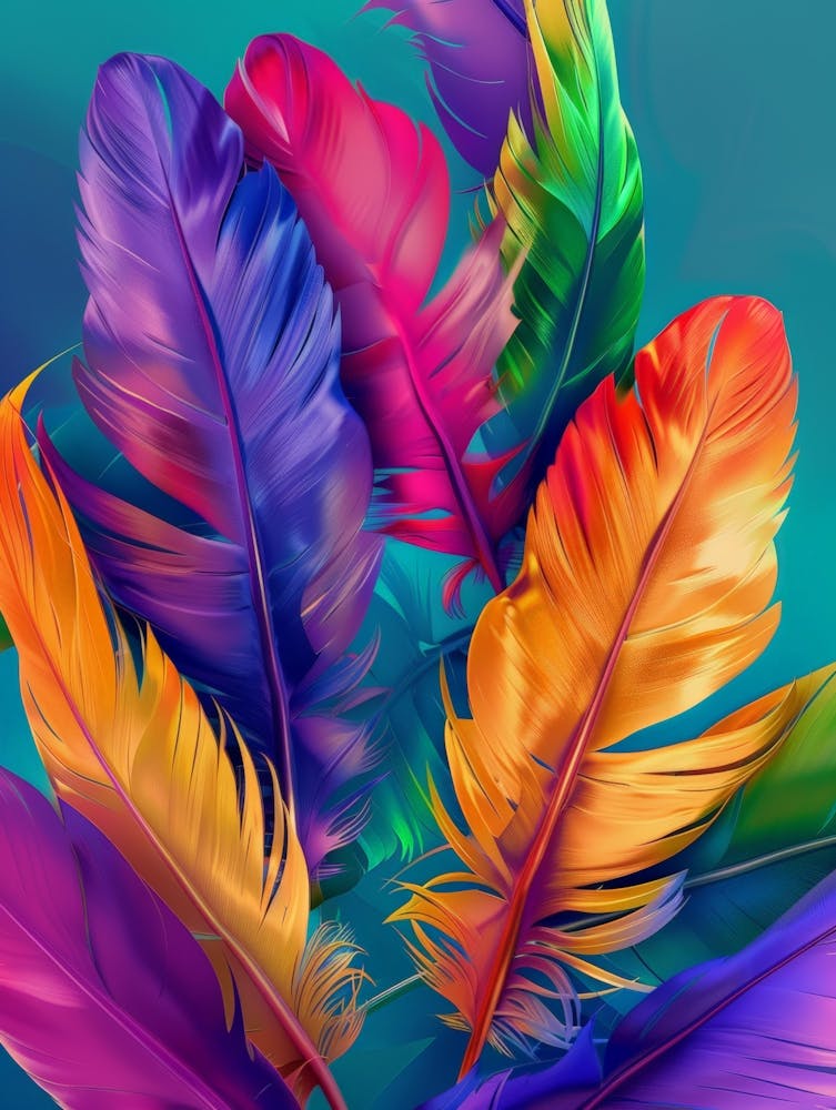 Colorful Feathers 4