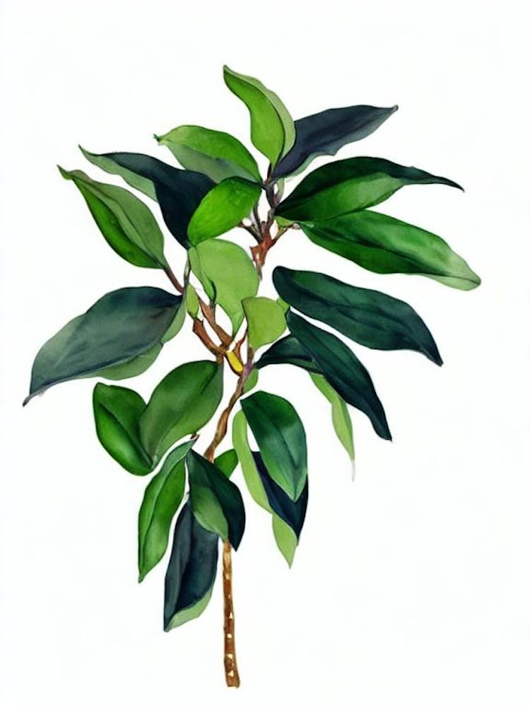 Banana Shrub (Michelia Figo) Watercolor
